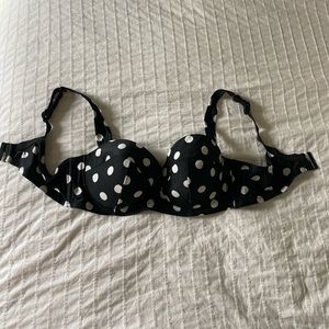 City Chic polka dot swim top
